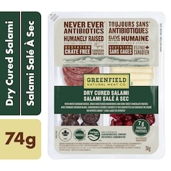 Greenfield Natural Meat Dry Cured Salami Snack Kit 74 g