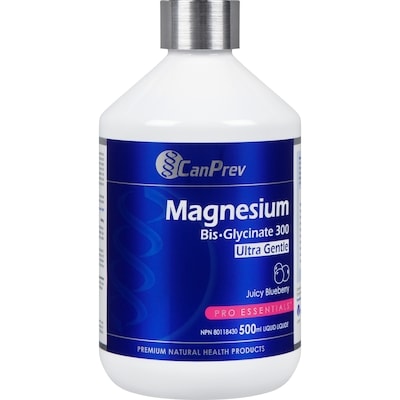CanPrev Pro Essentials Magnesium Bis-Glycinate 300 Ultra Gentle Juicy Blueberry Liquid 500 ml, $5.60/100ml