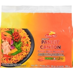Instant Pancit Canton Chow Mein Noodles Sweet & Spicy Flavour
