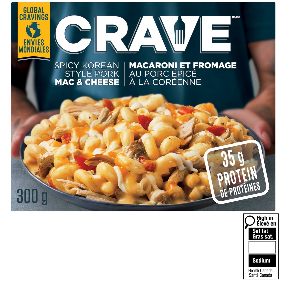 CRAVE Spicy Korean Style Pork Macaroni & Cheese