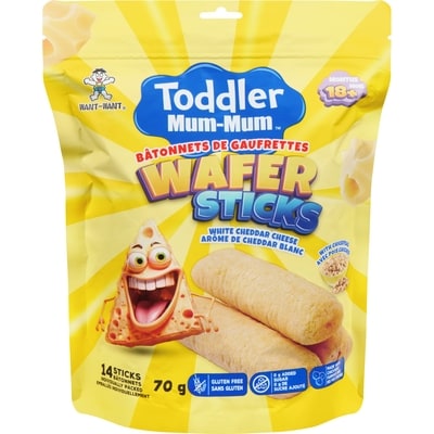 Hot Kid Wafer Sticks White Cheddar Cheese 18+ Months 70 g, $5.00/100g