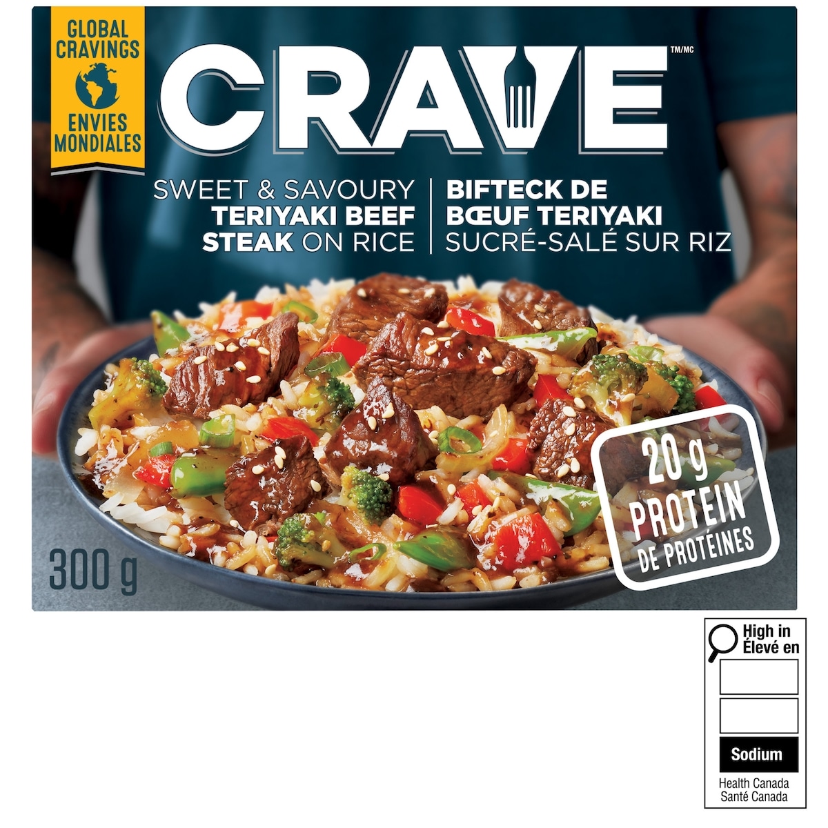 CRAVE Sweet & Savoury Teriyaki Beef Steak on Rice