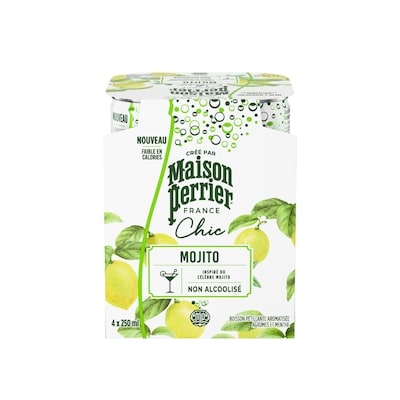 Perrier MAISON PERRIER Chic Mojito, Non-Alcoholic 4x250.0 ml, $0.90/100ml