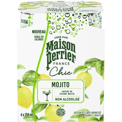 Perrier MAISON PERRIER Chic Mojito, non alcoolisé 4x250.0 ml, 1,00 $/100ml