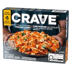 Crave Spicy Thai Chicken Panang Curry Frozen Meal - 312 g | No