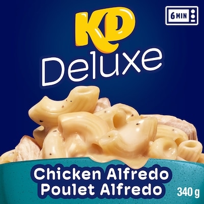 Kraft Kd Deluxe Chicken Alfredo Macaroni And Cheese Frozen Dinner 340 g, $1.40/100g