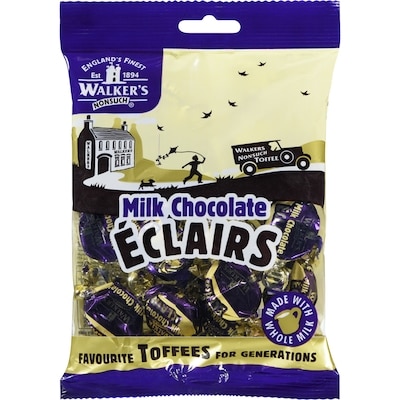 Walkers Caramel crémeux au centre de chocolat au lait éclairs 150 g, 2,99 $/100g