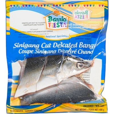 Barrio Fiesta Sinigang Cut Descaled Bangus 400 g, $2.50/100g