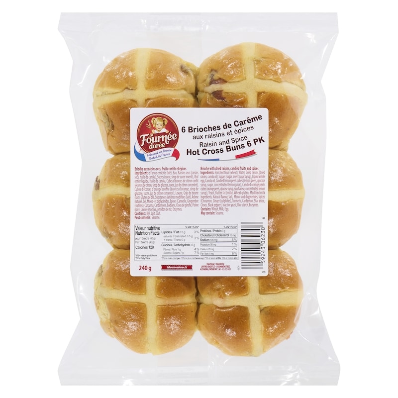 Raisin And Spice Hot Cross Buns