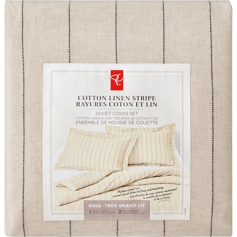King Cotton Linen Duvet Cover 3 Piece Set