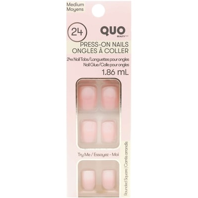 Quo Beauty Ongles artificiels avec colle pour les ongles french 1 ea, 12,00 $/1ch