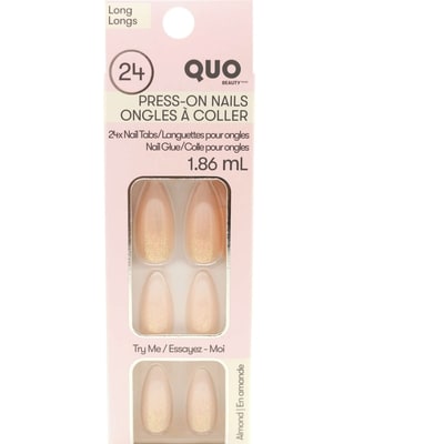 Quo Beauty Ongles artificiels avec colle pour les ongles french 1 ea, 12,00 $/1ch