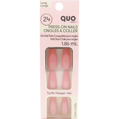 Quo Beauty Faux Nail Kit With Glue Pink 1 ea, $12.00/1ea