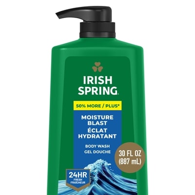 Irish Spring Moisture blast nettoyant corporel hydratant 887 ml, 1,30 $/100ml