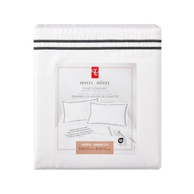 President's Choice Queen Hotel Duvet Cover 3 Piece Set 1 ea, $99.00/1ea