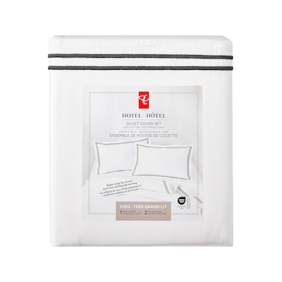 President's Choice King Hotel Duvet Cover 3 Piece Set 1 ea, $120.00/1ea