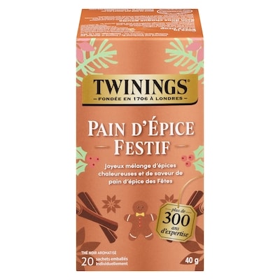 Twinings Thé noir aromatisé pain d'épice festif 20 ea, 0,30 $/1ch