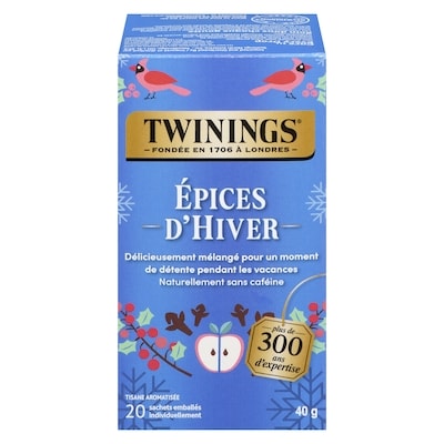 Twinings Tisane aromatisée épices d'hiver 20 ea, 0,27 $/1ch