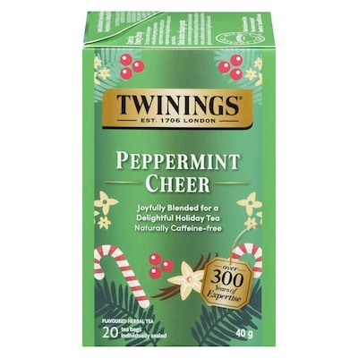 Twinings Flavoured Herbal Tea Peppermint Cheer 20 ea, $0.32/1ea