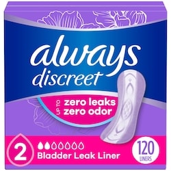 Incontinence Panty Liners For Bladder Leaks, 2 Size, Very Light Absorbency