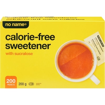 Sans Nom Édulcorant sans calorie avec sucralose 200 paquets 200 g, 2,00 $/100g