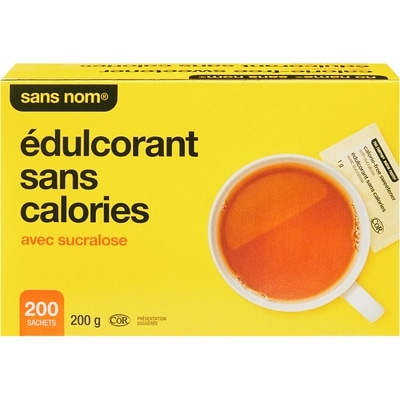 Édulcorant sans calorie avec sucralose 200 paquets