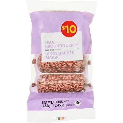 null Lean Ground Turkey 1.81 kg, $0.55/100g