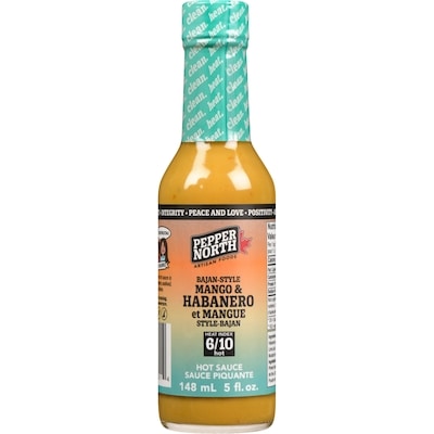 Pepper North Hot Sauce Bajan-Style Mango & Habanero 148 ml, $6.07/100ml