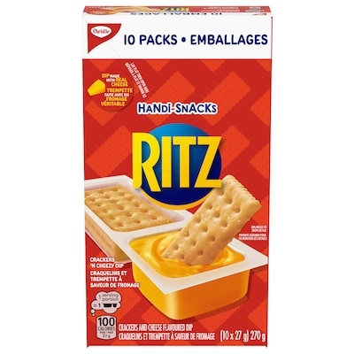 Christie Craquelins Handi Snacks de Ritz et trempette, fromage véritable, Emballage Disney en édition limitée – jusqu'à épuisement des stocks 10x27.0 g, 3,89 $/100g
