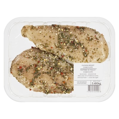 Lacroix Poitrine de poulet chimichurri assaisonné 500 g, 2,00 $/100g