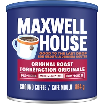 Maxwell House Original Roast Ground Coffee 864 g, $2.31/100g