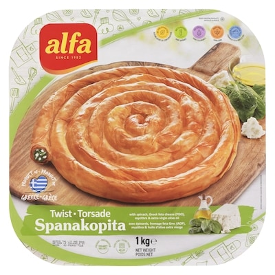 ALFA Spanakopita Torsade 1 kg, 0,70 $/100g