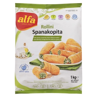 ALFA Rollini Spanakopita 1 kg, $0.70/100g