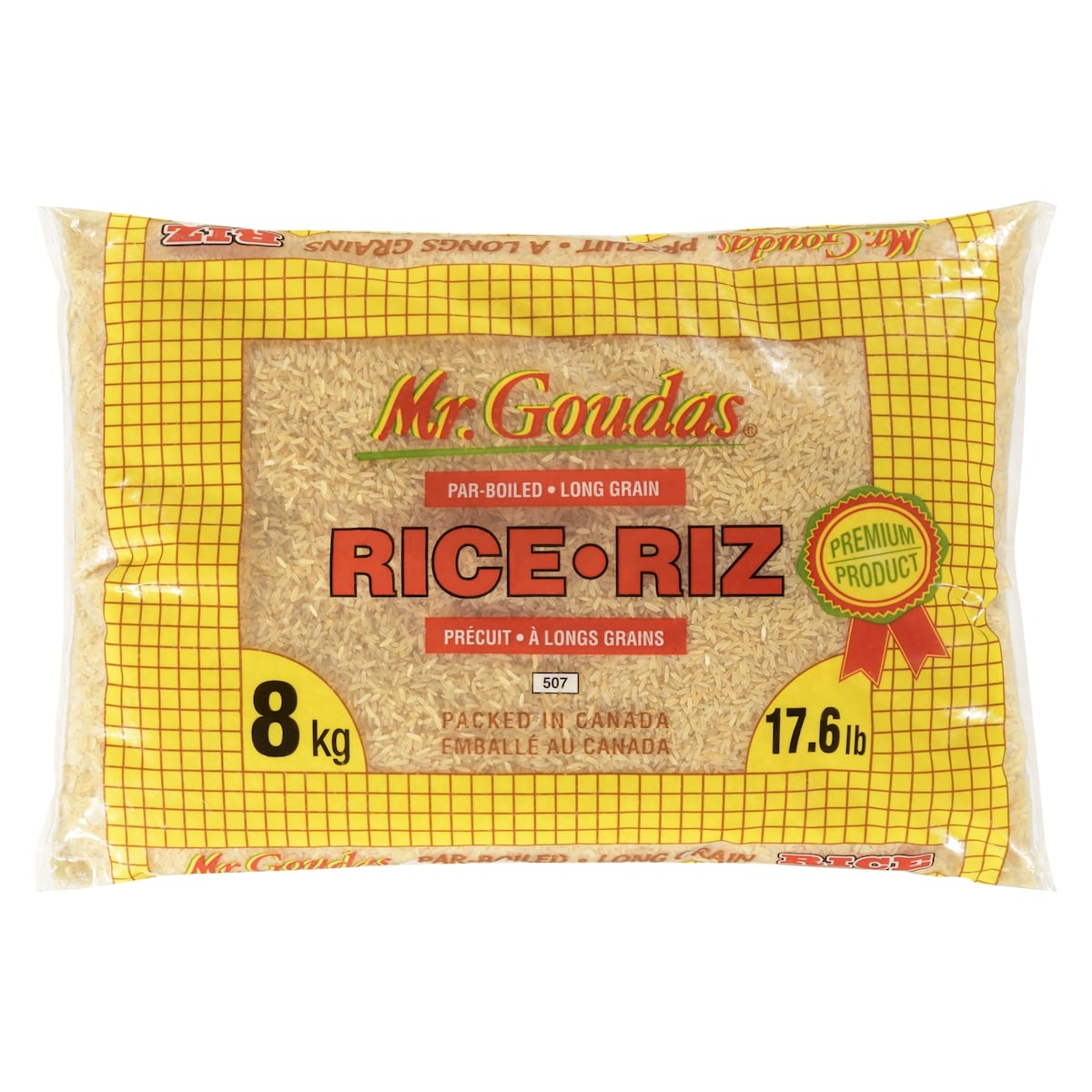 Mr Goudas Riz précuit à longs grains 8000 g, 0,25 $/100g