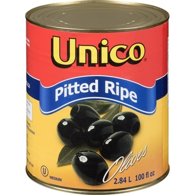 Unico Olives Pitted Ripe Medium 2.85 l, $0.53/100ml