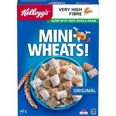 Kelloggs Mini Wheats Cereal Original 460 g, $1.30/100g