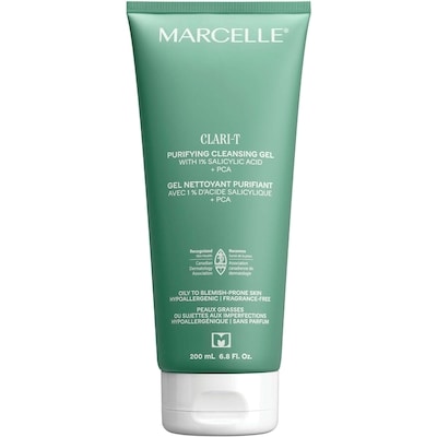 Marcelle Clari-T Purifying Cleansing Gel With 1% Salicylic Acid + Pca 200 ml, $8.00/100ml