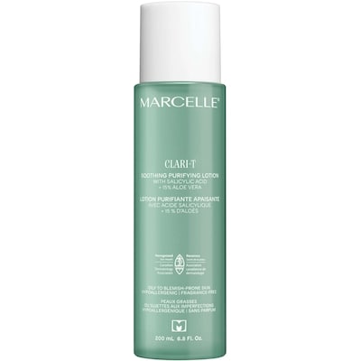 Marcelle Clari-T Soothing Purifying Lotion With Salicylic Acid + 15% Aloe Vera 200 ml, $10.50/100ml