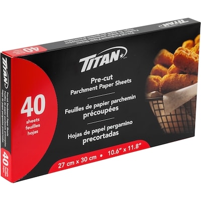 Titan Parchment Sheets 27cm X 30cm 40 ea, $0.07/1ea