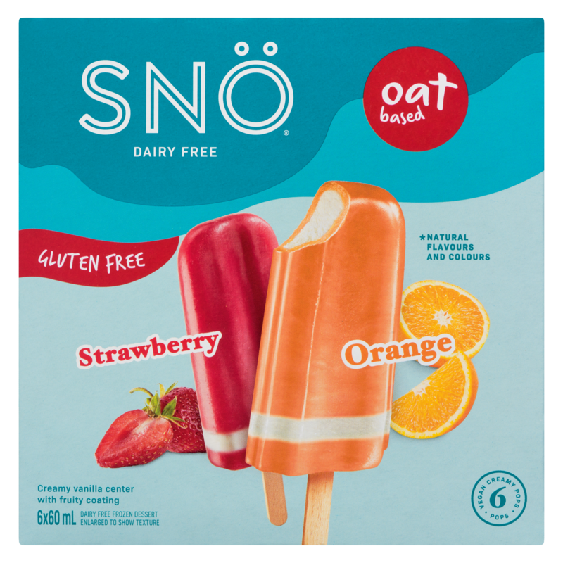 Dairy Free Frozen Dessert Strawberry Orange