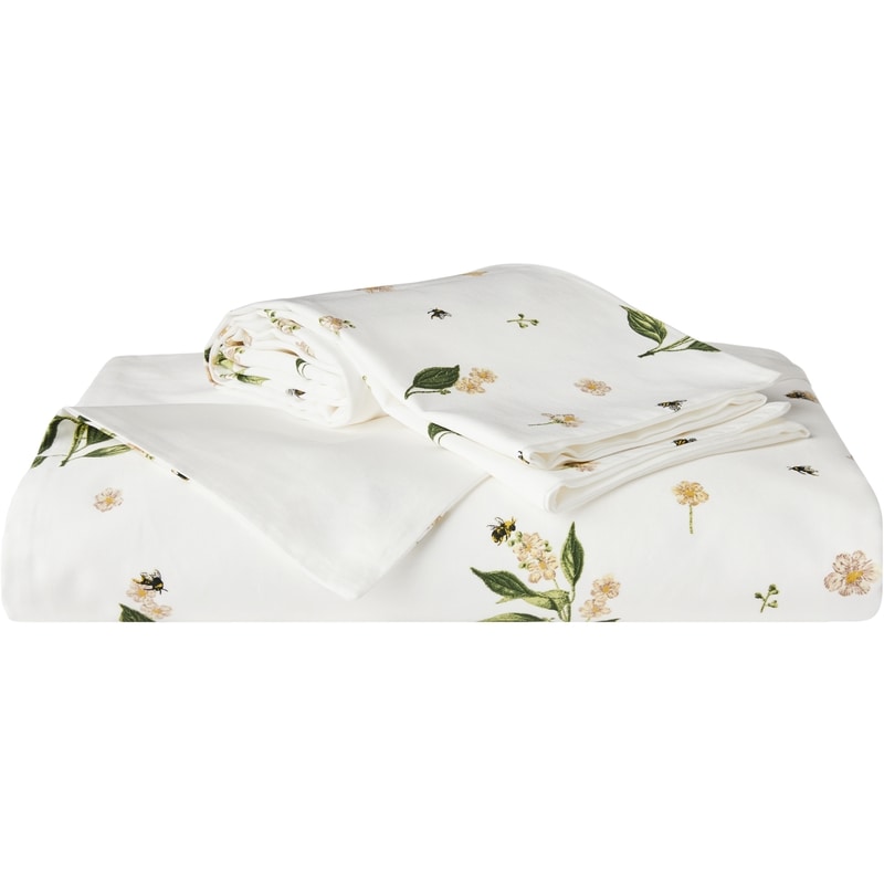 Queen Spring Botanical Duvet Cover 3 Piece Set