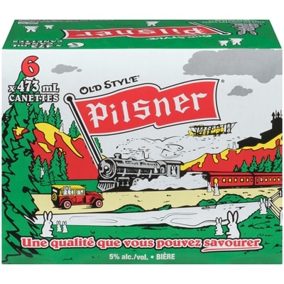 OLD STYLE PILSNER  Bière (Pièce d’identité requise au moment du ramassage) 6x473.0 ml, 0,48 $/100ml