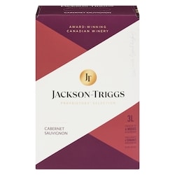 Jackson Triggs Proprietors' Selection Cabernet Sauvignon (ID required at pick-up) 3 l, $1.35/100ml