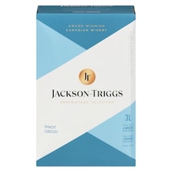 Jackson Triggs Proprietors' Selection Pinot Grigio (ID required at pick-up) 3 l, $1.35/100ml
