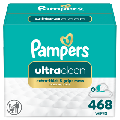 Pampers Free & Gentle Plant-Based Wipes, Fragrance Free 468 ea, $0.05/1ea