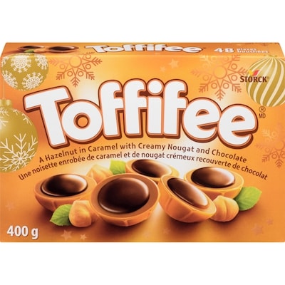 Toffifee® Noisette Toffifee enrobée de caramel et de nougat crémeux recouverte de chocolat 400 g, 2,50 $/100g