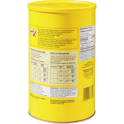 Préparation pour boisson à la pêche