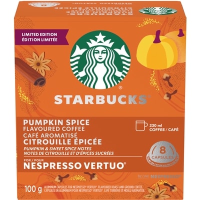 Starbucks Citrouille épicée pour NESPRESSO VERTUO, café 100 g, 11,99 $/100g
