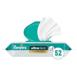 Pampers Ultraclean Baby Wipes 52 Count 1X 52 ea, $0.07/1ea