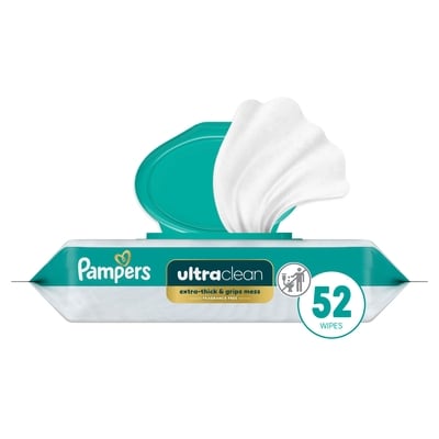 Pampers Free & Gentle Plant-Based Wipes, Fragrance Free 52 ea, $0.08/1ea
